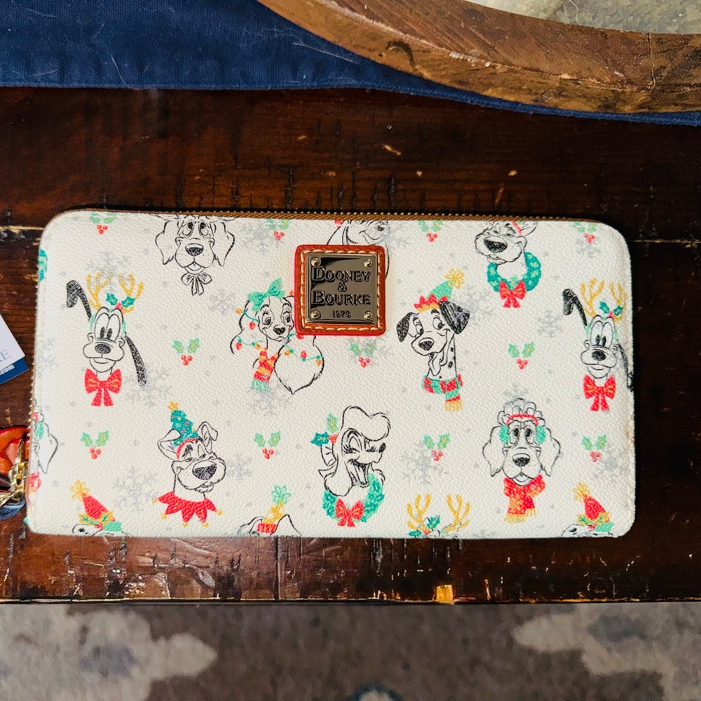 Dooney and Bourke Santa Paws wristlet/wallet - Brand new with tags